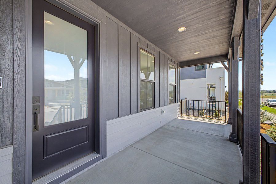 Exterior details and patio area of a home in West Grange, Longmont (Image 4). Exterior details and patio area of a home in West Grange, Longmont (Image 4).