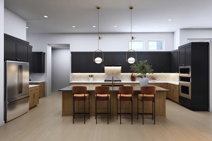 Representative furnished interior of a home built from the The Bethany by David Weekley Homes in Caliterra 100’, Dripping Springs (Image 5). Representative furnished interior of a home built from the The Bethany by David Weekley Homes in Caliterra 100’, Dripping Springs (Image 5).