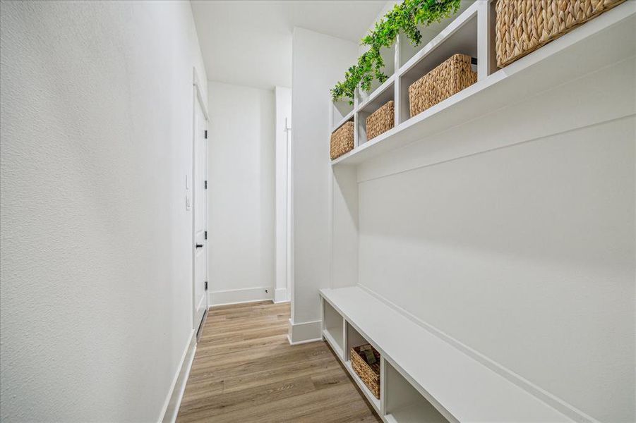 Mud room by entryway