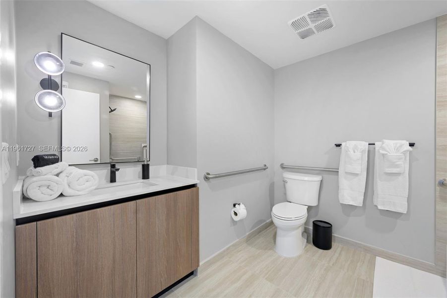 Furnished interior view inside a new home in , Miami Beach (Image 18).