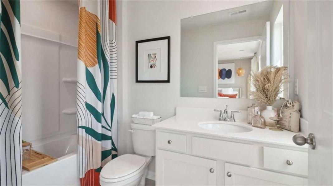 Furnished interior view inside a new home in Townes at Asbury, Hapeville (Image 10).