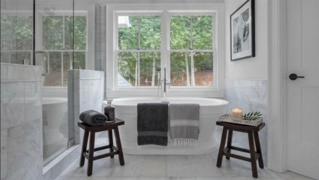 Furnished interior view inside a new home in , Atlanta (Image 11).