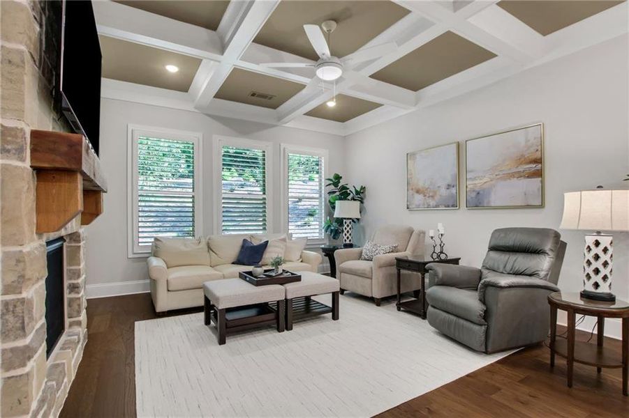 Furnished interior view inside a new home in , Cumming (Image 29). Furnished interior view inside a new home in , Cumming (Image 29).