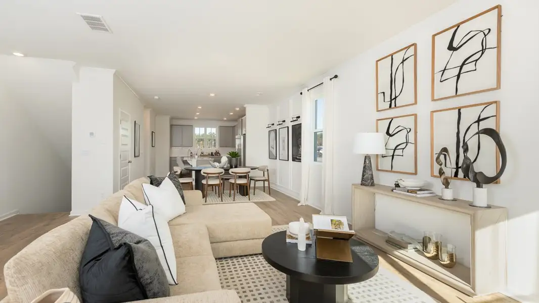 Furnished interior view inside a new home in Mableton Station, Mableton (Image 3). Furnished interior view inside a new home in Mableton Station, Mableton (Image 3).