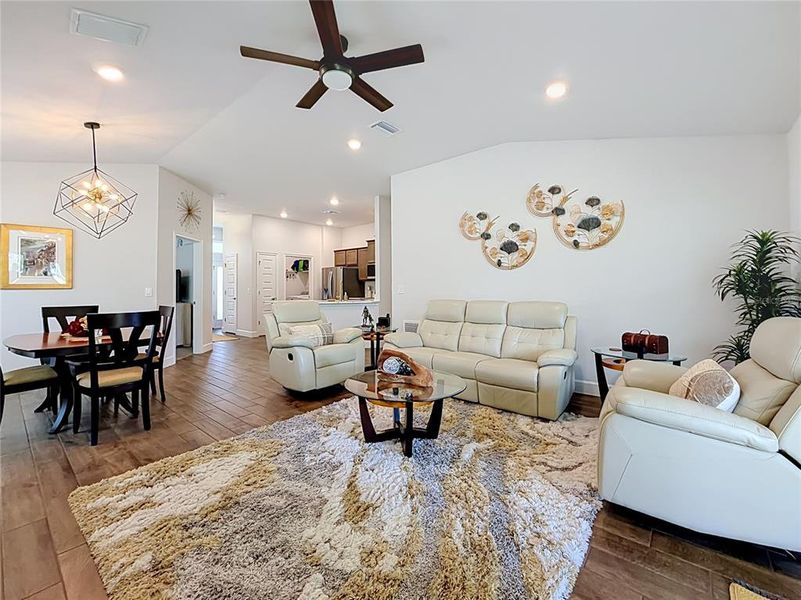 Furnished interior view inside a new home in Twisted Oaks, Beverly Hills (Image 5). Furnished interior view inside a new home in Twisted Oaks, Beverly Hills (Image 5).