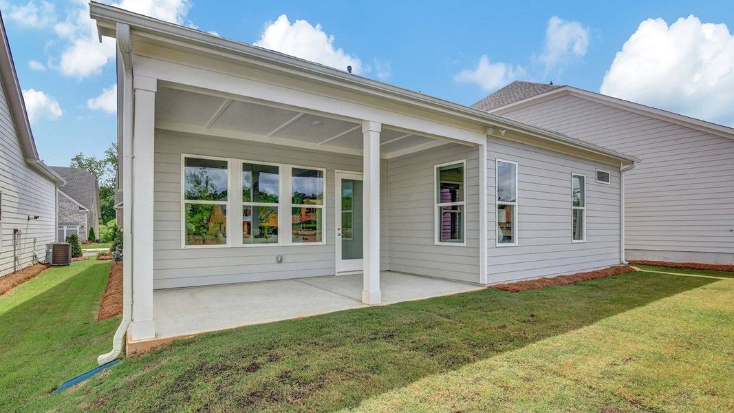 Exterior details and patio area of a home in Cresswind at Spring Haven, Newnan (Image 3).