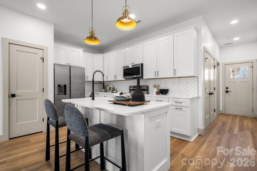 Furnished interior view inside a new home in , Hickory (Image 11).