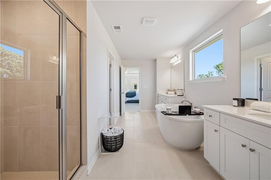 Furnished interior view inside a new home in Brighton, Locust Grove (Image 36).