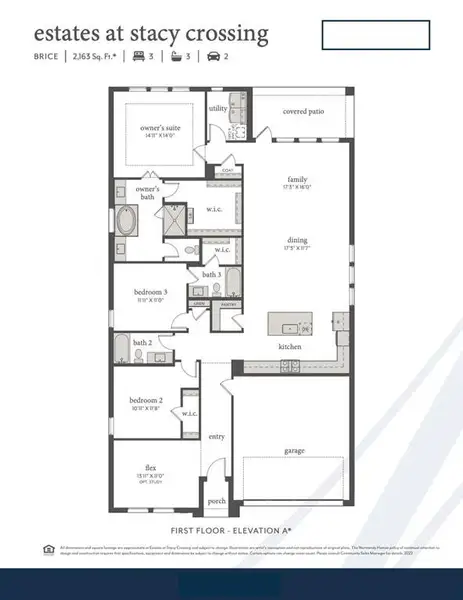 Our single story Brice floor plan offers a great open concept design wtih single story living!