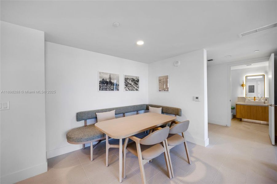 Furnished interior view inside a new home in , Miami (Image 10).