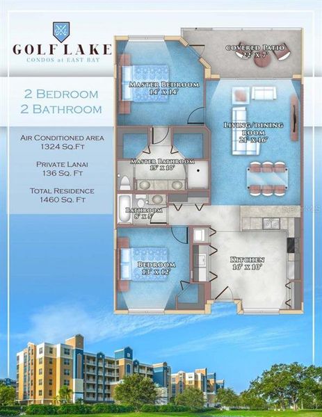 2D floor plan layout of this home in , Largo, FL (Image 3).