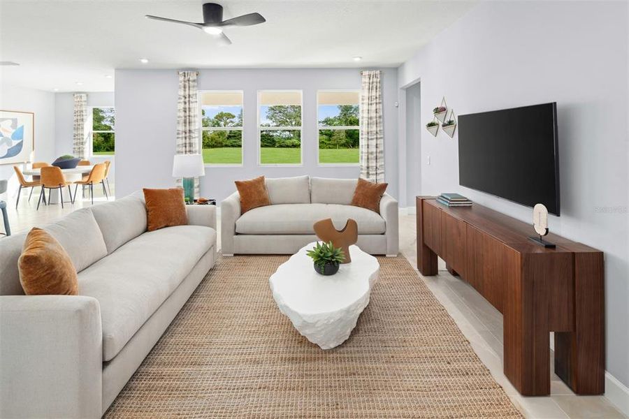 Furnished interior view inside a new home in Meadowlark Landing, Apopka (Image 12).