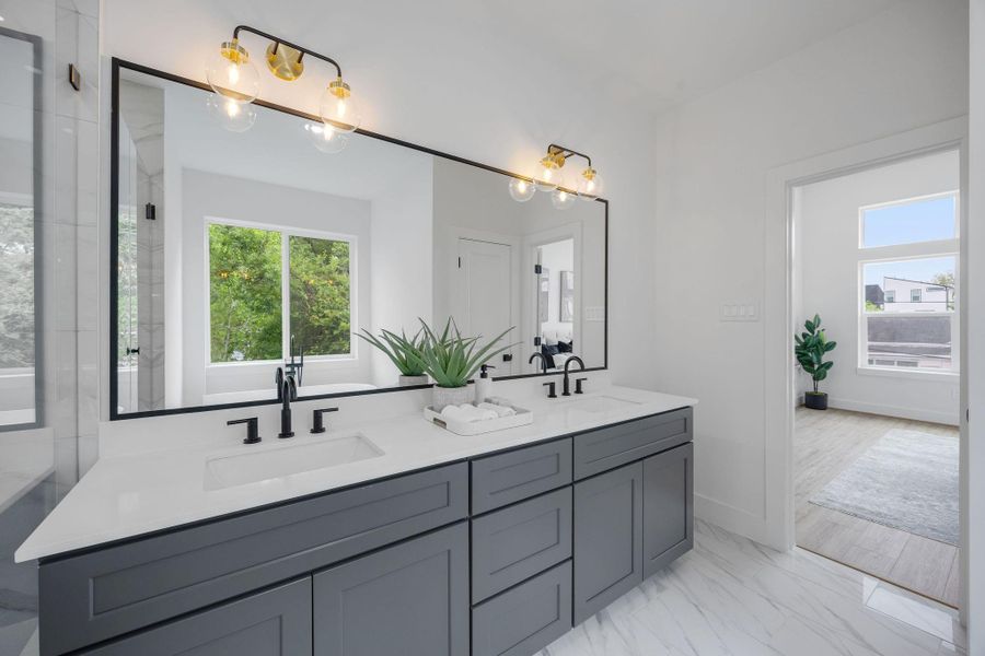 Furnished interior view inside a new home in , Houston (Image 26).