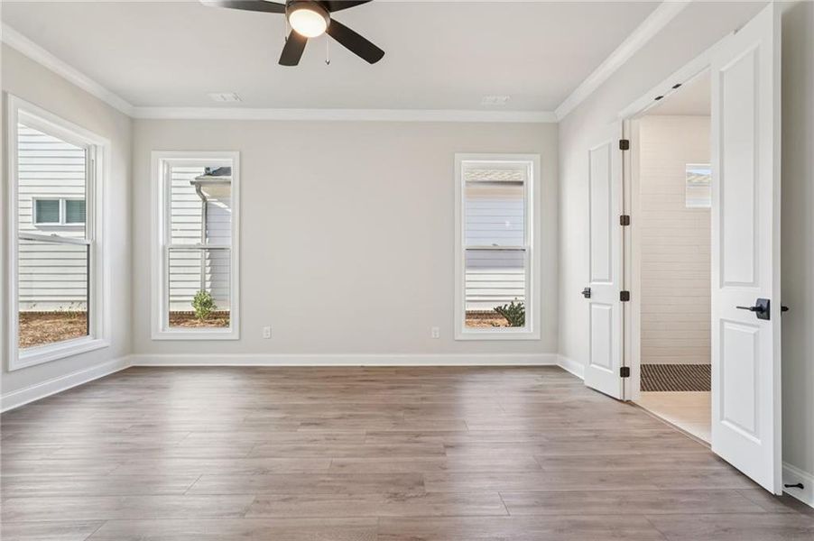 Spacious, unfurnished interior of a new home in Promenade at Sawnee Village, Cumming (Image 37).