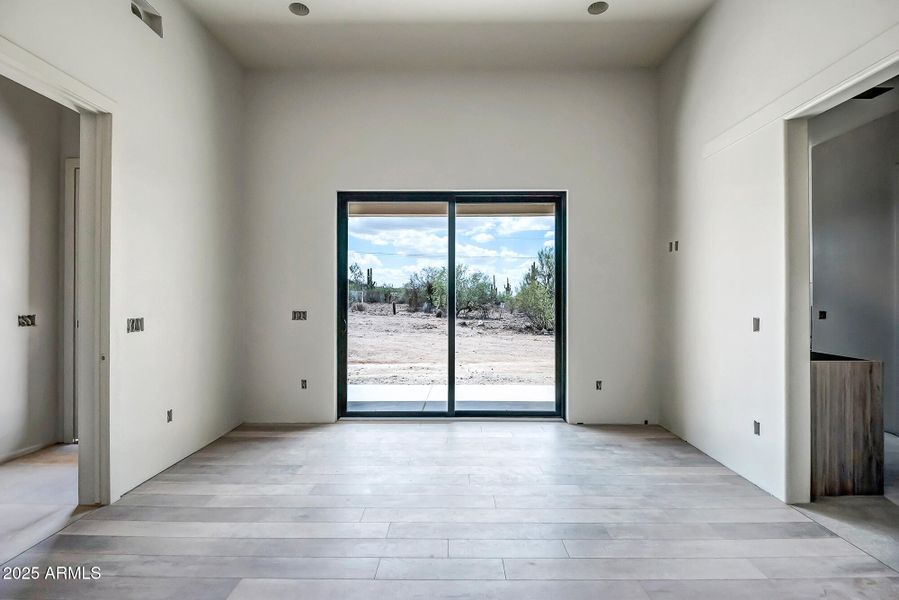 Master bedroom showing view/exit