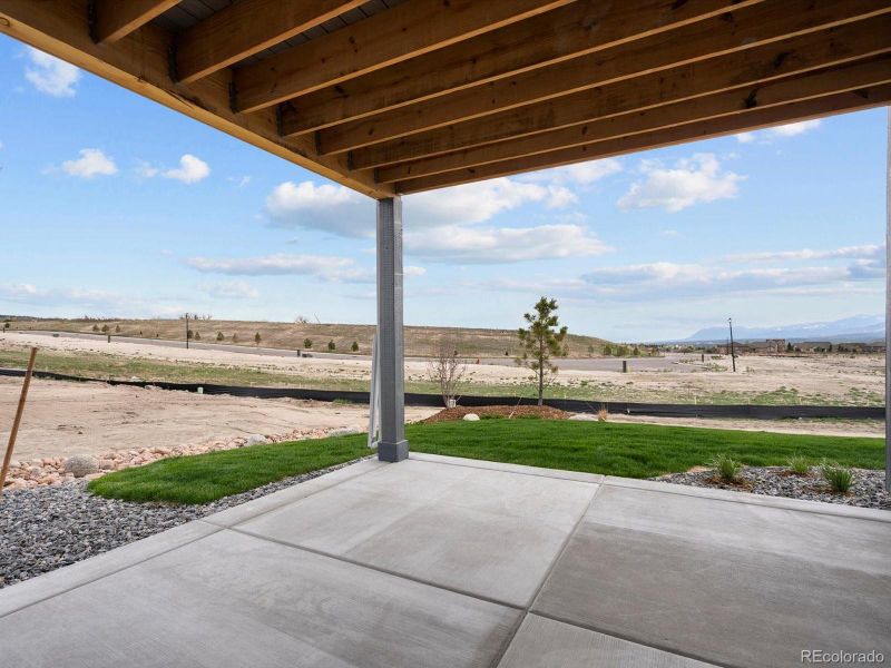 Exterior details and patio area of a home in Jackson Creek, Monument (Image 26).