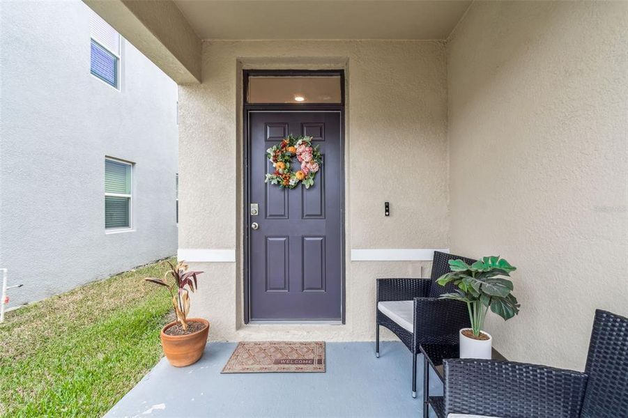 Exterior details and patio area of a home in Westgate at Avalon Park, Wesley Chapel (Image 3).