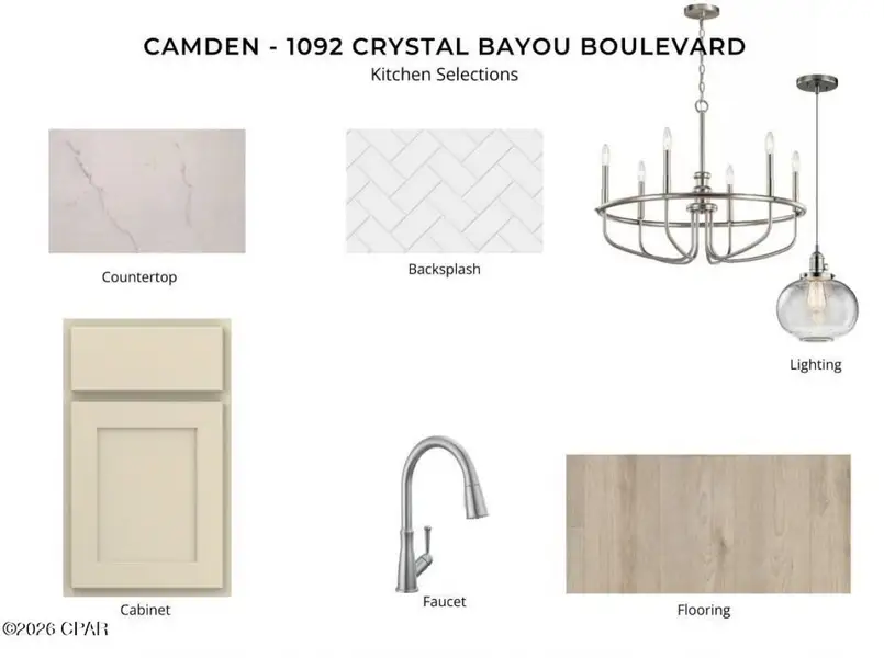 Sample of building materials used in homes in Breakfast Point East, Panama City Beach (Image 4).