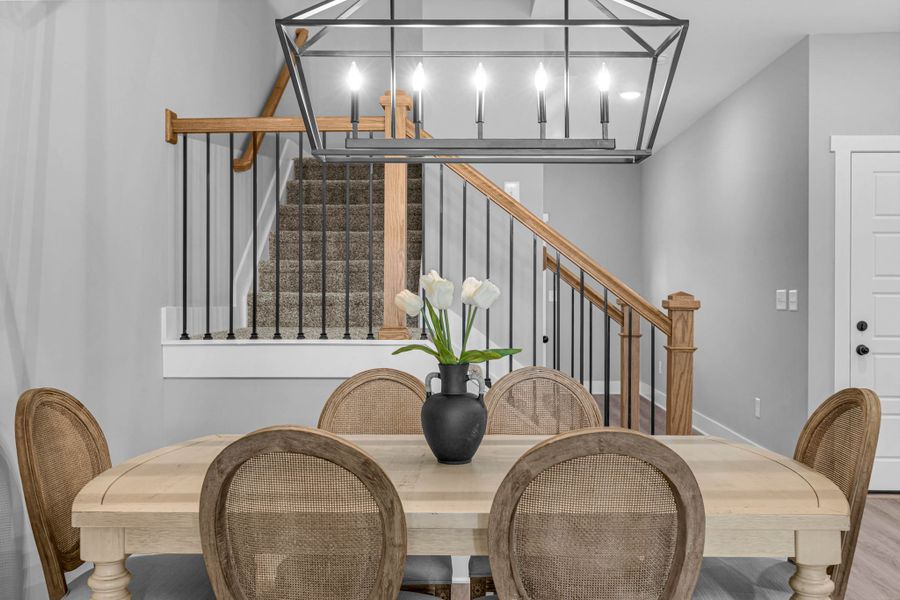 Furnished interior in a model home at The Village at Bonnie Oaks in Lebanon (Image 5).