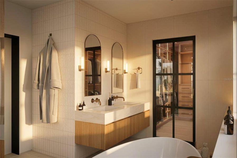 Furnished interior view inside a new home in , Sarasota (Image 20).