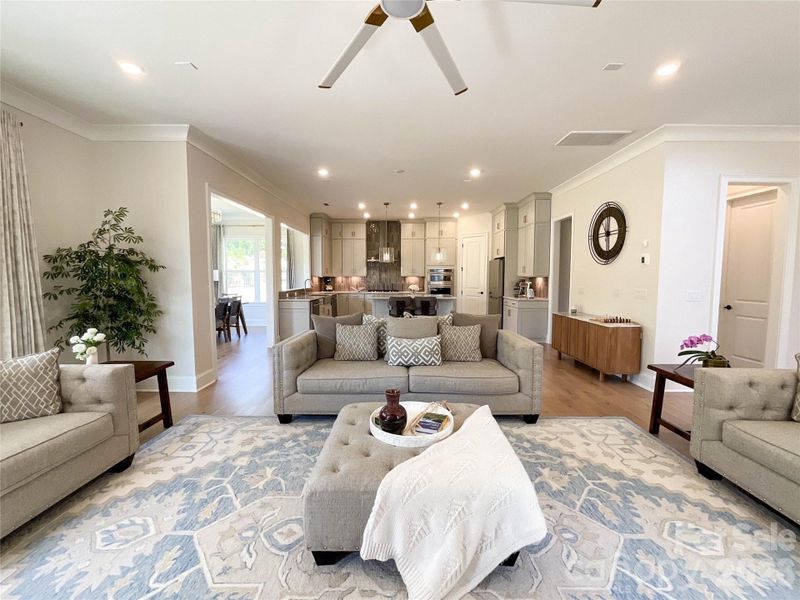 Furnished interior view inside a new home in , Huntersville (Image 17).