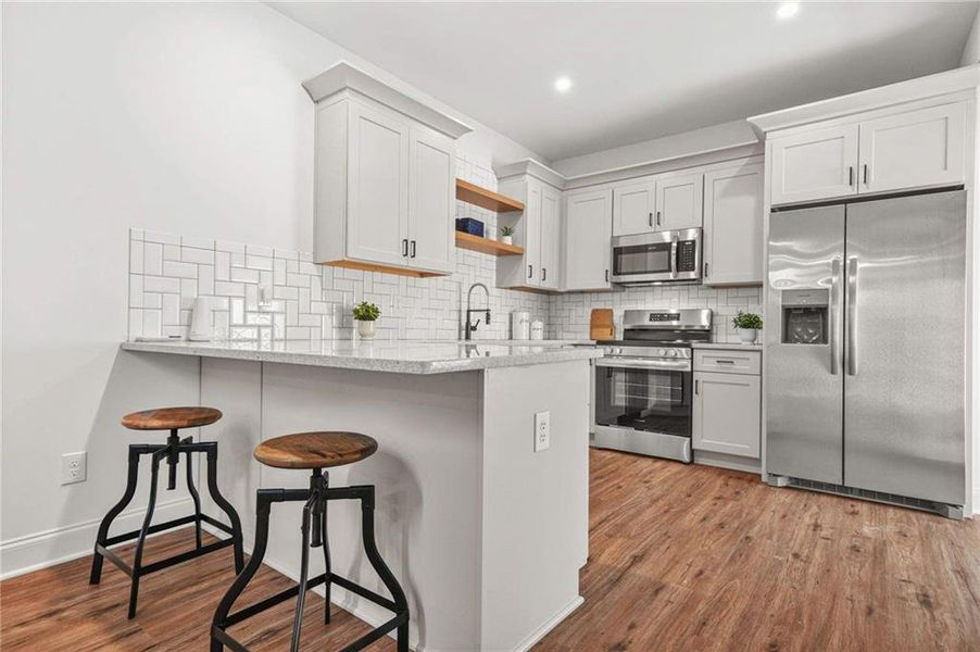 Furnished interior view inside a new home in , Atlanta (Image 9). Furnished interior view inside a new home in , Atlanta (Image 9).