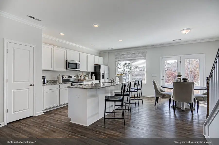 Furnished interior view inside a new home in Cambridge Reserve, Angier (Image 4).
