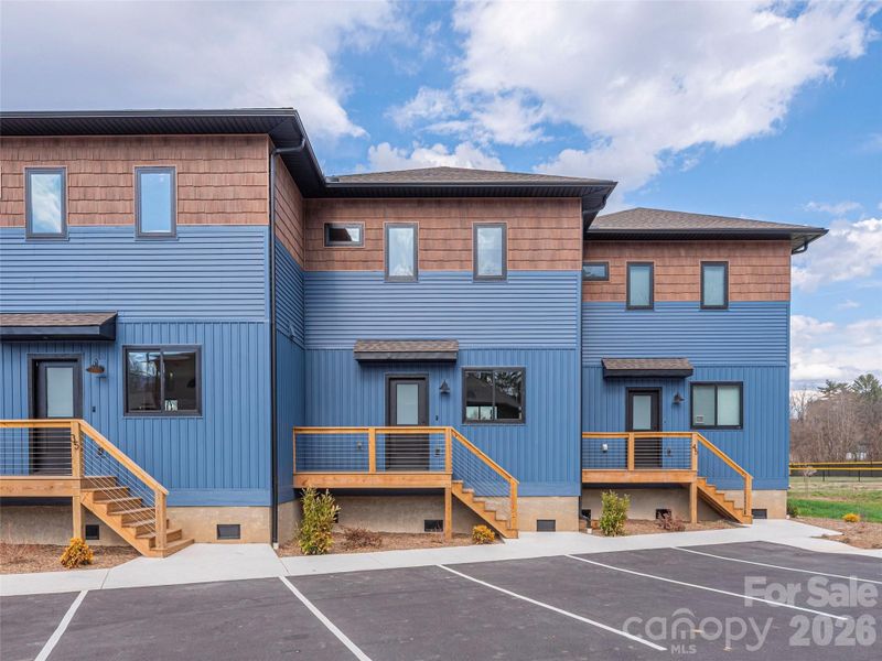 Exterior details and patio area of a home in , Waynesville (Image 15).