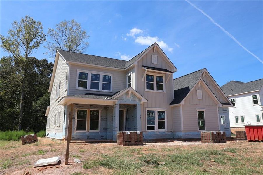 In-progress construction of a new home in Meadow Brook Farms, Cumming, GA (Image 5).