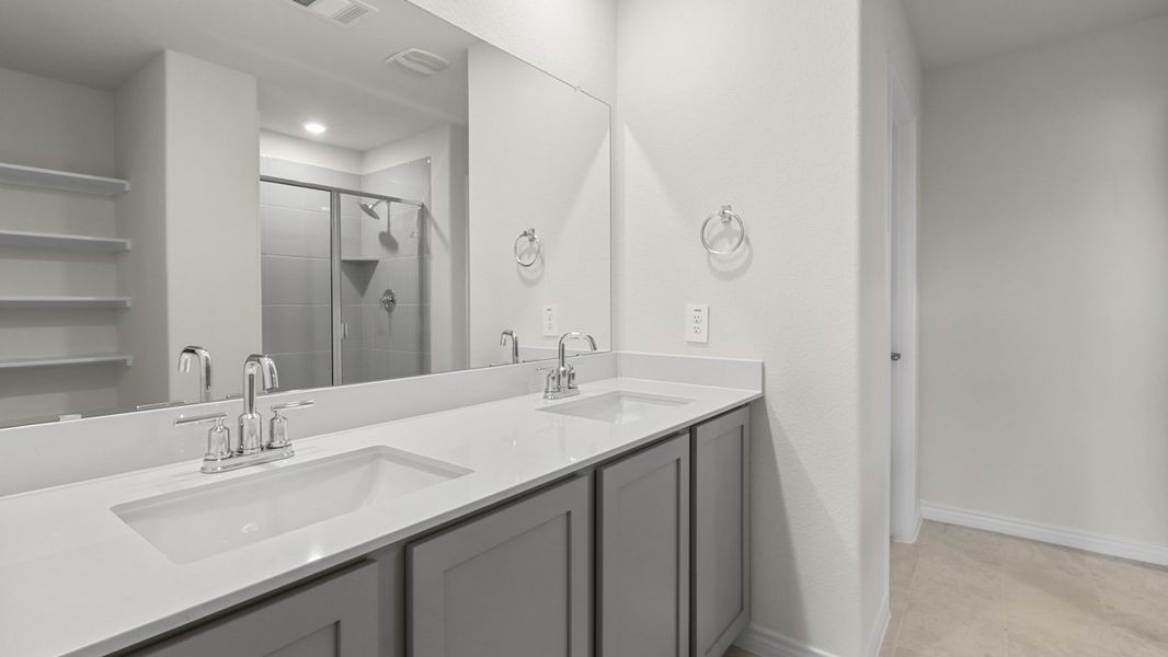 Furnished interior view inside a new home in Woodcreek, Fate (Image 6).