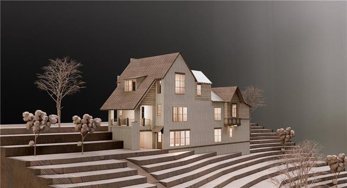 Front exterior of a new home in , Dawsonville, GA, highlighting curb appeal (Image 2).