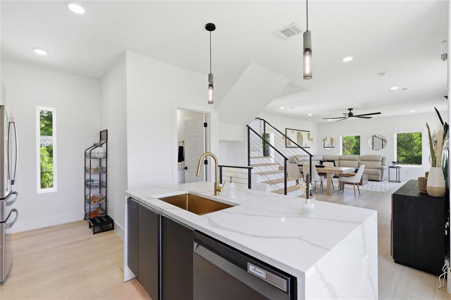 Furnished interior view inside a new home in , Dallas (Image 36).