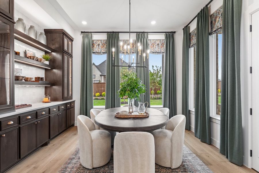 Representative Breakfast Nook - some options shown