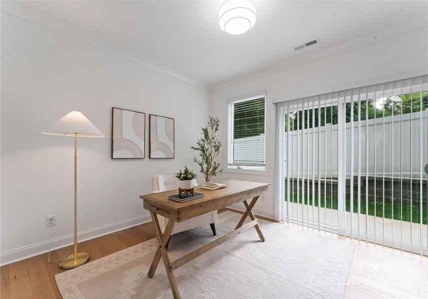 Furnished interior view inside a new home in , Charlotte (Image 10).