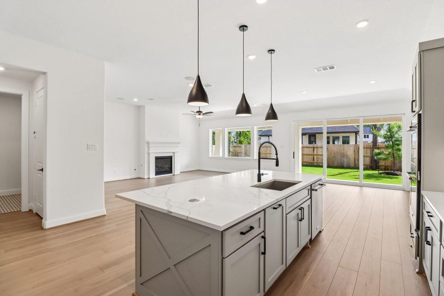 Furnished interior view inside a new home in Woodhavyn 60', Magnolia (Image 13).