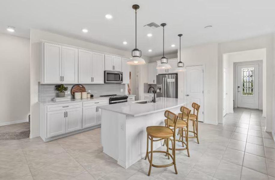 Furnished interior view inside a new home in The Fields, Lake Worth (Image 6). Furnished interior view inside a new home in The Fields, Lake Worth (Image 6).