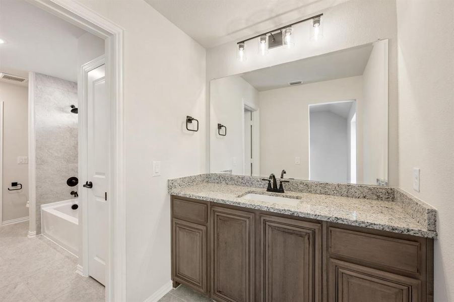 Furnished interior view inside a new home in Mockingbird Hills 60-65, Joshua (Image 11). Furnished interior view inside a new home in Mockingbird Hills 60-65, Joshua (Image 11).