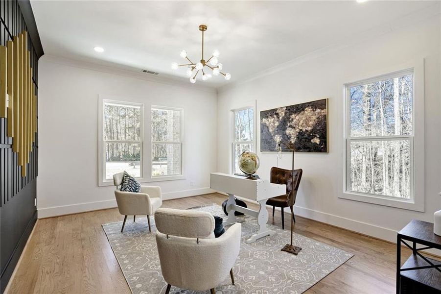Furnished interior view inside a new home in , Grayson (Image 11).