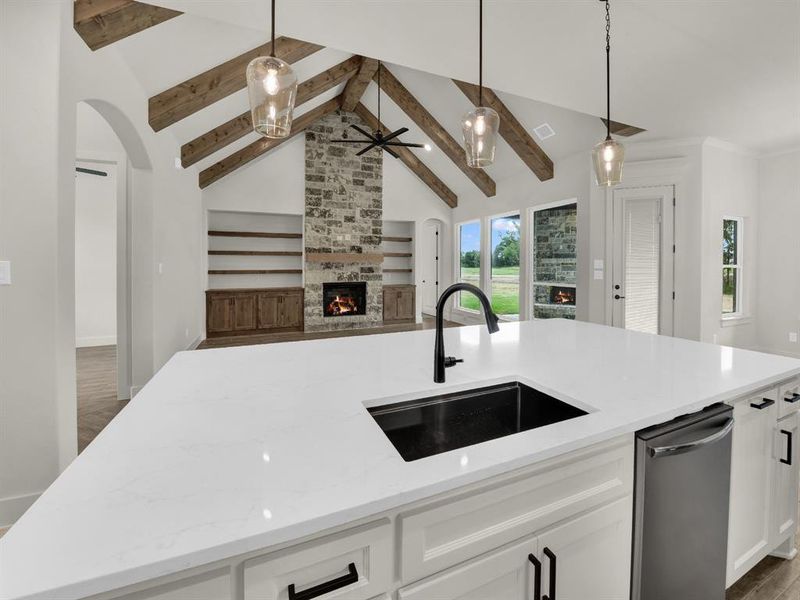 Furnished interior view inside a new home in , Weatherford (Image 6).