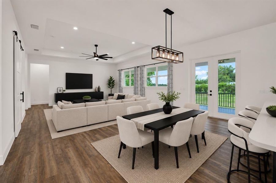 Furnished interior view inside a new home in , Dade City (Image 36). Furnished interior view inside a new home in , Dade City (Image 36).