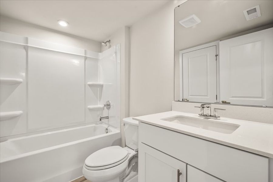Furnished interior view inside a new home in Townes at The Station, Apex (Image 9).