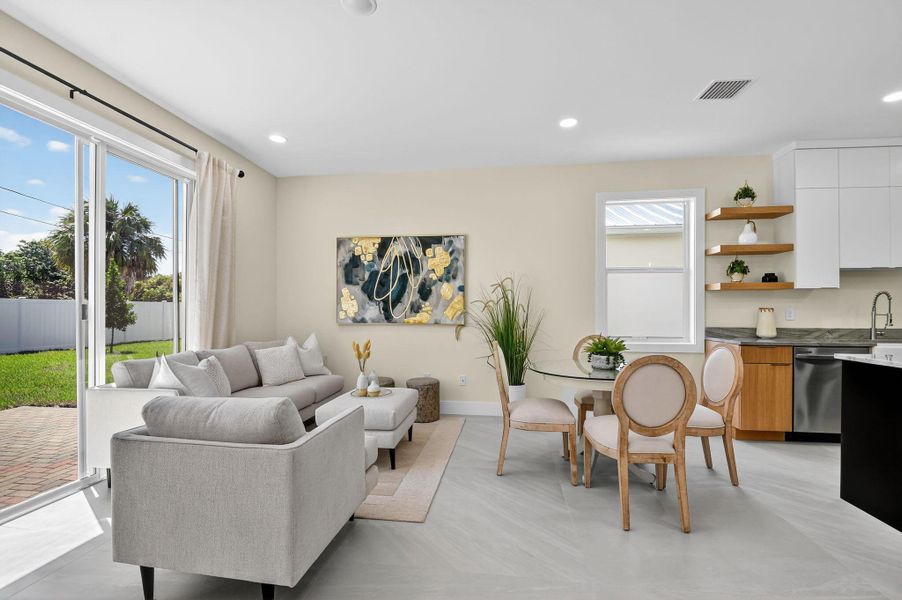 Furnished interior view inside a new home in , Jupiter (Image 5).