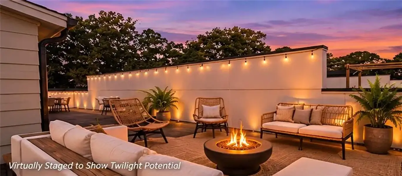 Exterior details and patio area of a home in Madison Park, Atlanta (Image 40).