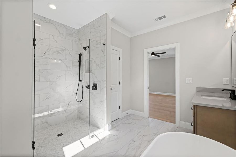 Furnished interior view inside a new home in , Canton (Image 13).