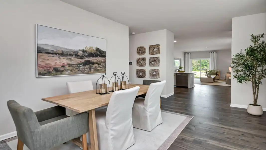 Furnished interior in a model home at Ferry Grove in Lexington (Image 8).
