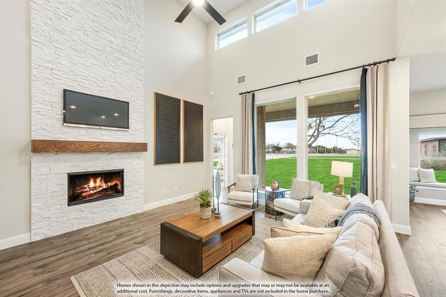 Furnished interior view inside a new home in ArrowBrooke, Aubrey (Image 13).