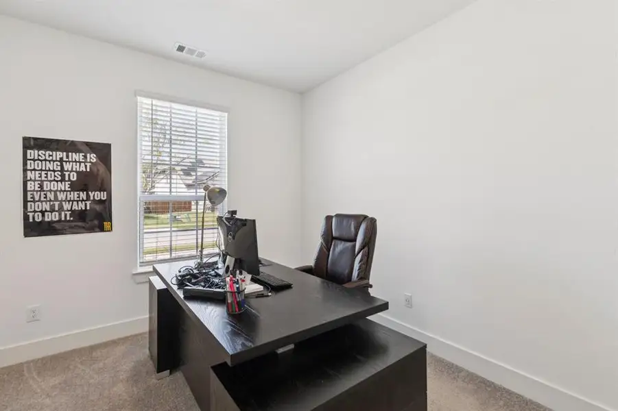 Office featuring light colored carpet Office featuring light colored carpet