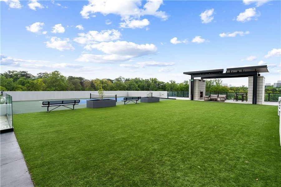 Exterior details and patio area of a home in The Dillon Buckhead, Atlanta (Image 29).