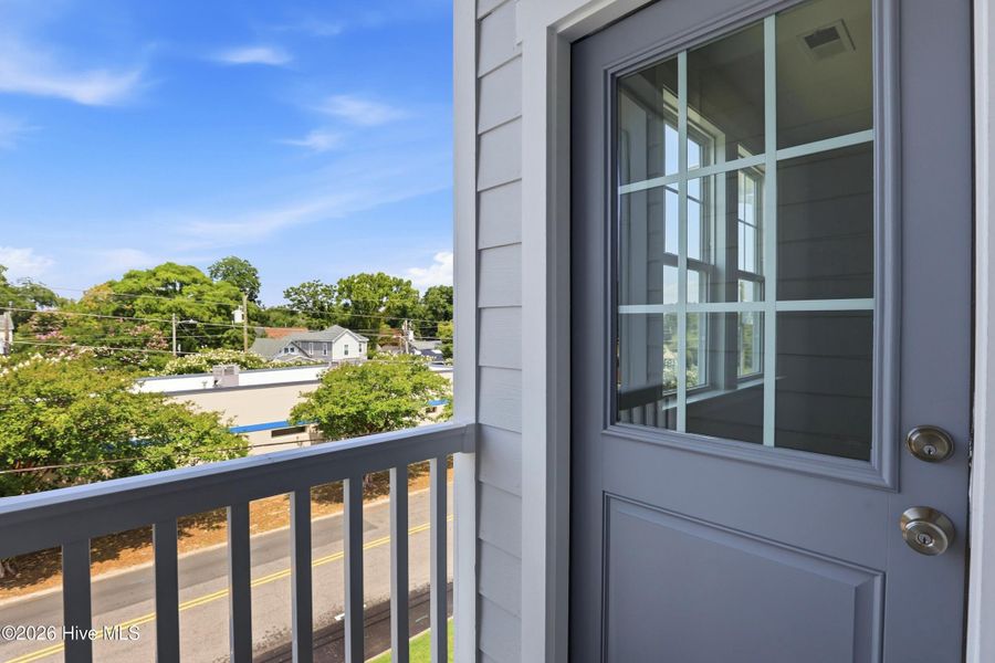 Exterior details and patio area of a home in Downtown Wilmington Collective, Wilmington (Image 3). Exterior details and patio area of a home in Downtown Wilmington Collective, Wilmington (Image 3).