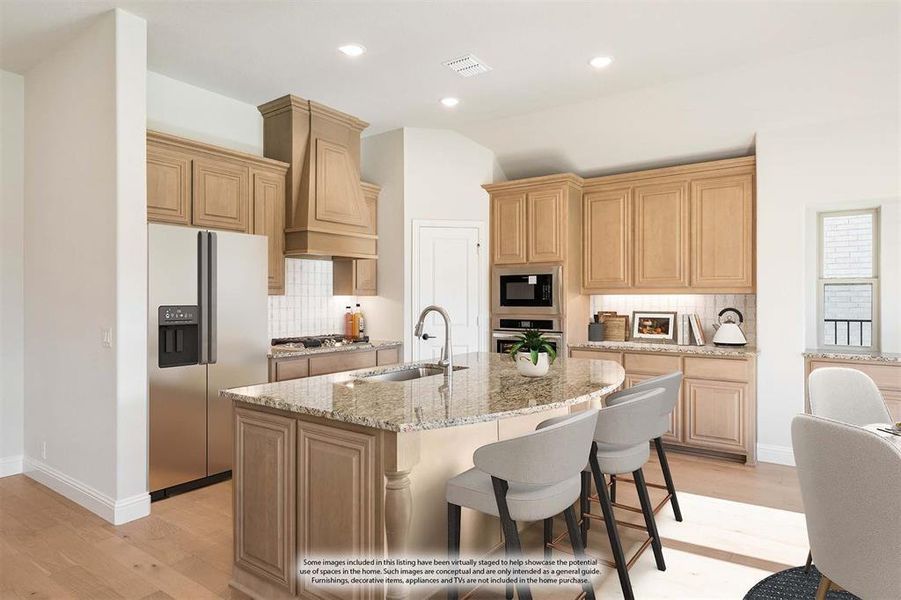 Furnished interior view inside a new home in Abe's Landing, Granbury (Image 7).
